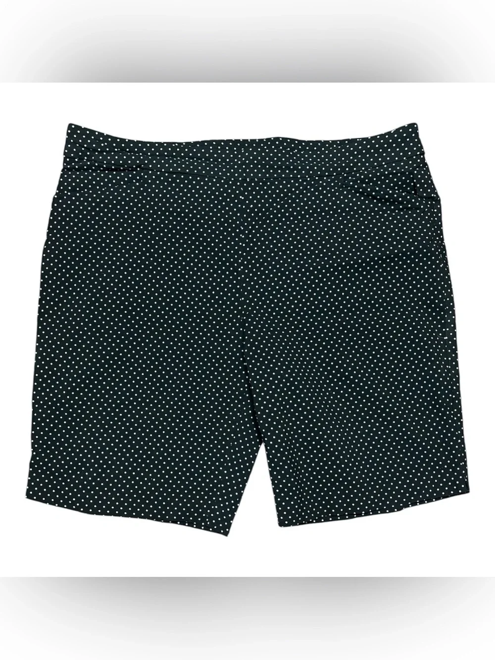 Time And Tru Black/White Polka Dot Pull-On Shorts Size XXL